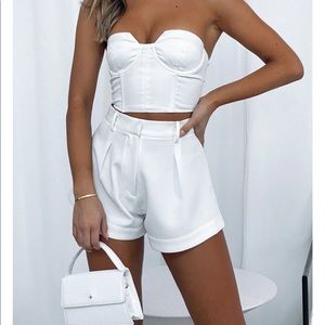 White dress shorts